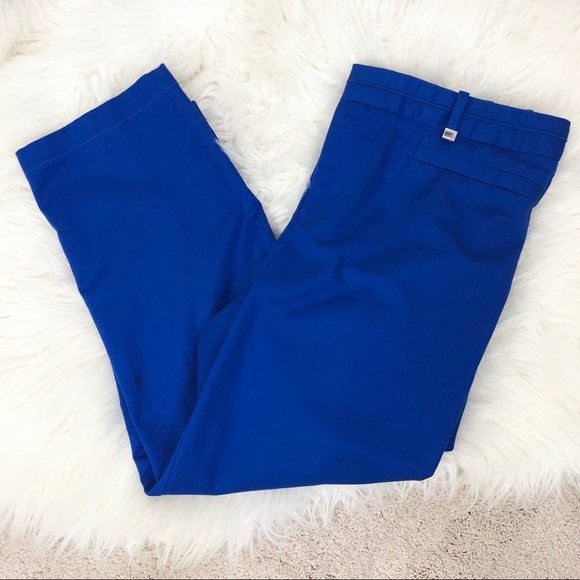 Calvin Klein Pants - 🔹sold🔹Calvin Klein Royal Blue Cropped Trouser